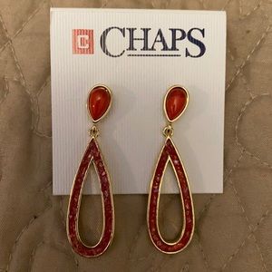Chaps Red Earrings
